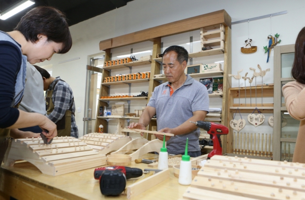 희망 목재문화체험장 방문