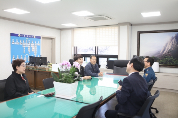 도봉구의회 의장단 도봉경찰서 방문